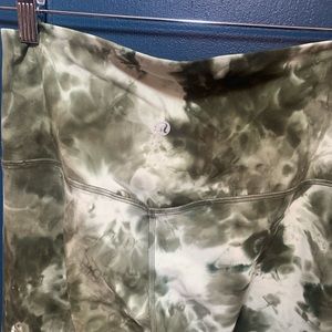 Lululemon Align Pant 28" Diamond Dye Light Sage Army Green Dark Olive